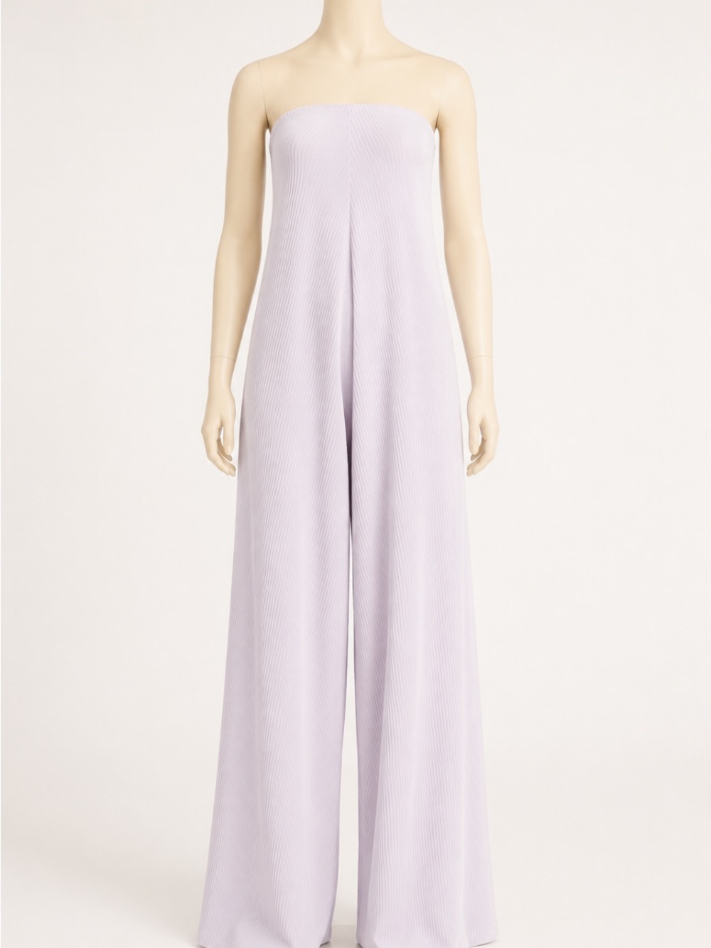 BUCKETLIST Strapless Wide-Leg Jumpsuit in Lavender